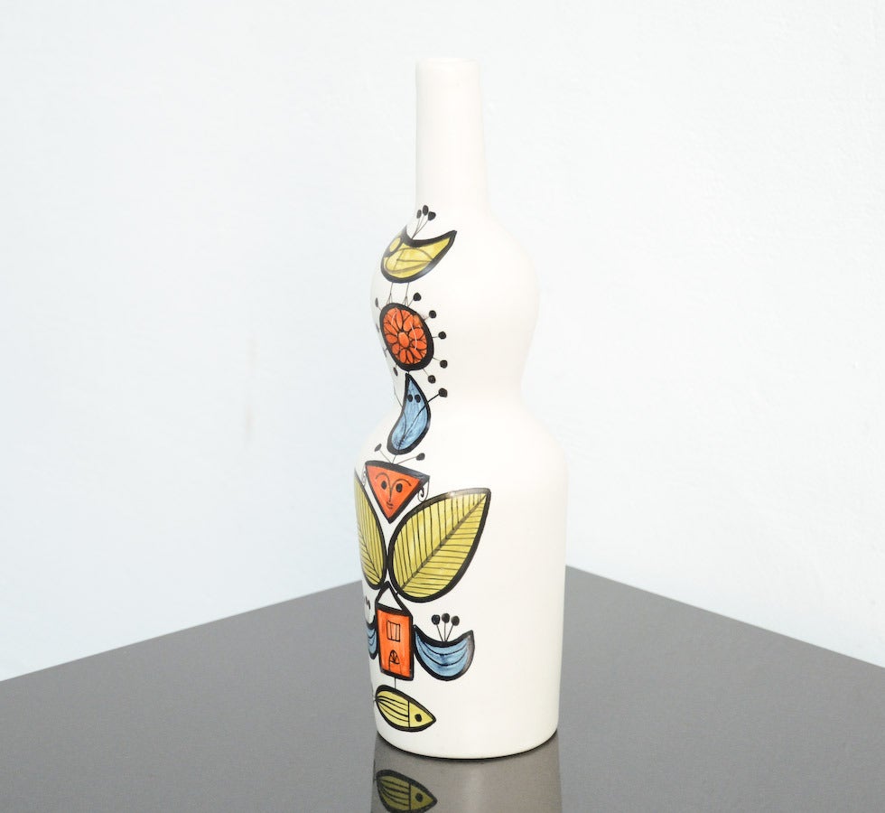 Mid-Century Modern 1950s Multi-Coloured Vase by Roger Capron for Vallauris