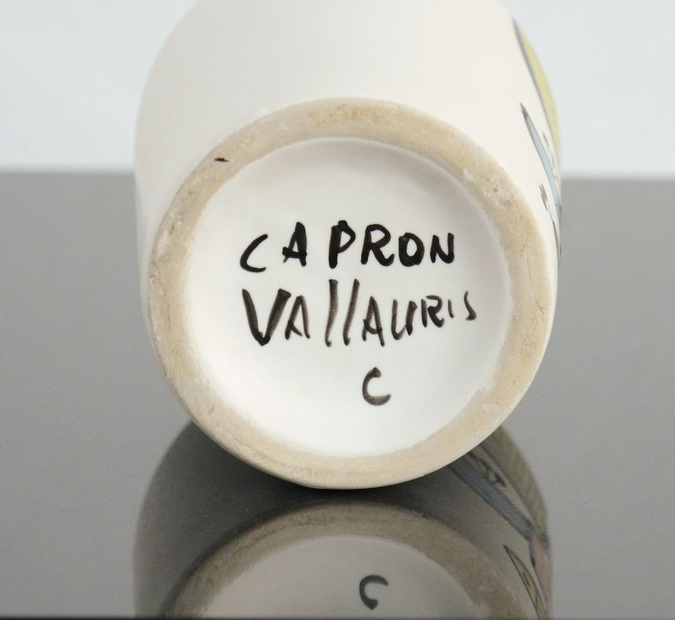 1950s Multi-Coloured Vase by Roger Capron for Vallauris 1