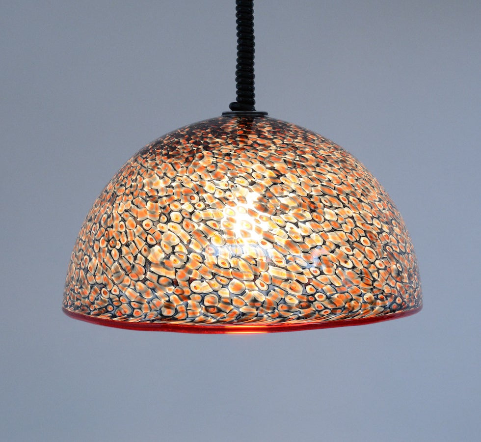 Italian 1970s Pendant Lamp Attributed to Gae Aulenti for Vistosi