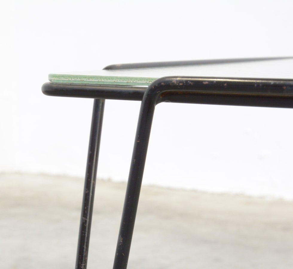 1950s Square Side Table by A. Bueno de Mesquita for Goed Wonen 1