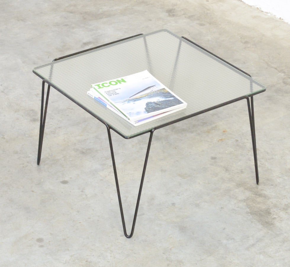 1950s Square Side Table by A. Bueno de Mesquita for Goed Wonen 3