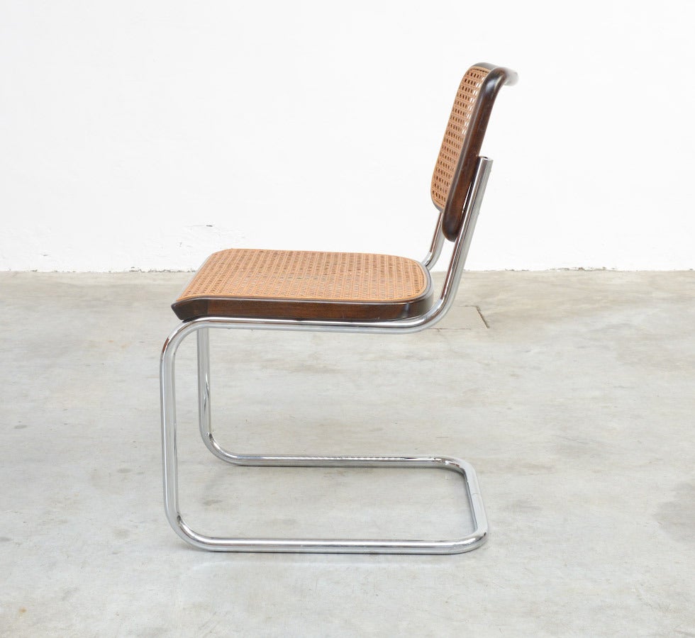 Set of Cesca Dining Chairs by Marcel Breuer for Thonet 2