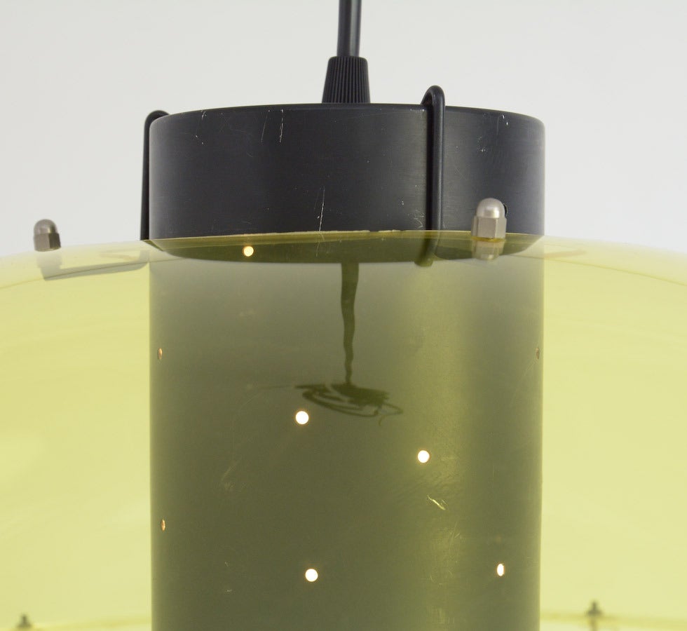 Plexiglass Ellipsoidal Orbiter Pendant Lamp for Raak In Excellent Condition In Vlimmeren, BE