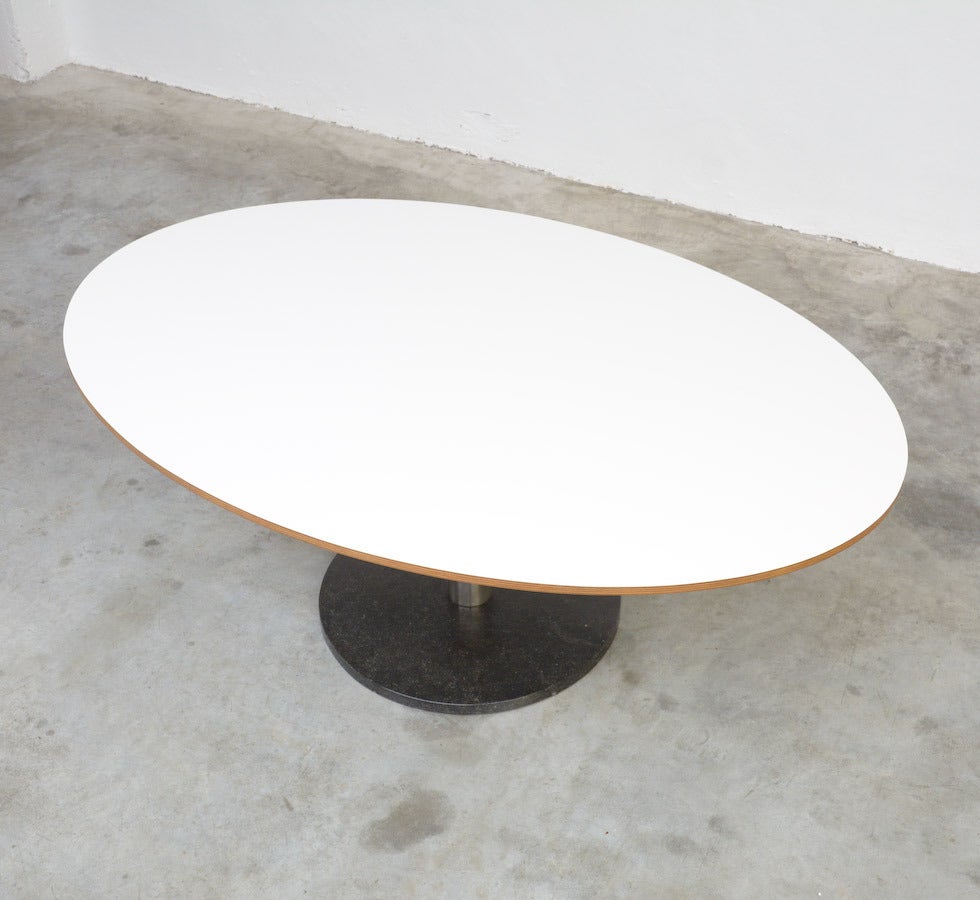 Mid-Century Modern Elliptical Dining Table by Alfred Hendrickx