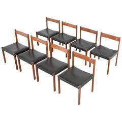 Set of Eight Dining Chairs by Alfred Hendrickx for Belform 10