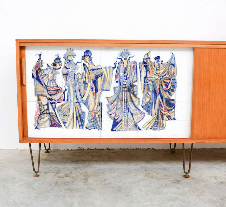 1950s Sideboard by Alfred Hendrickx for Belform In Excellent Condition In Vlimmeren, BE