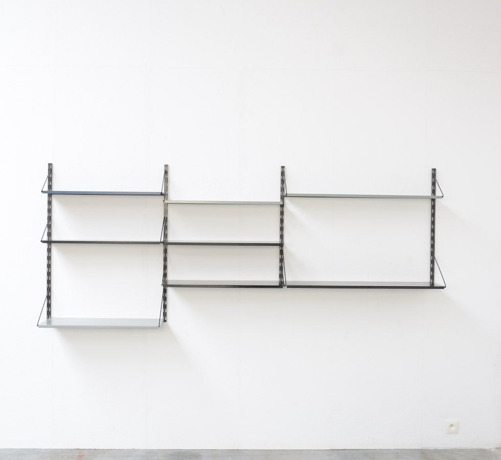 1950s Metal Wall Unit by Tjerk Reijenga for Pilastro In Good Condition In Vlimmeren, BE