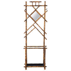 Antique Original Bamboo Coat Rack/ Hall Stand