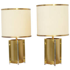Exclusive Pair of Table Lamps by G. Sciolari for Sciolari, Roma