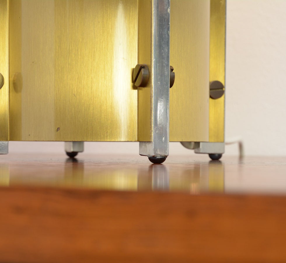 Brass Exclusive Pair of Table Lamps by G. Sciolari for Sciolari, Roma