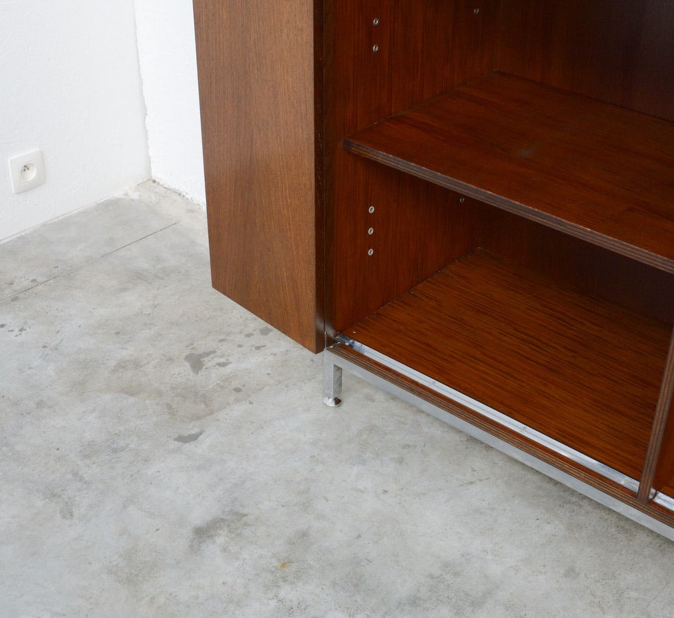 Minimal Cabinet by Jules Wabbes for Bergwood, ca. 1960 In Excellent Condition In Vlimmeren, BE