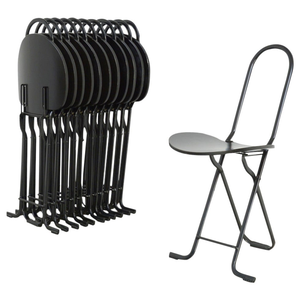 Dafne Folding Chairs by Gastone Rinaldi for Thema Italy