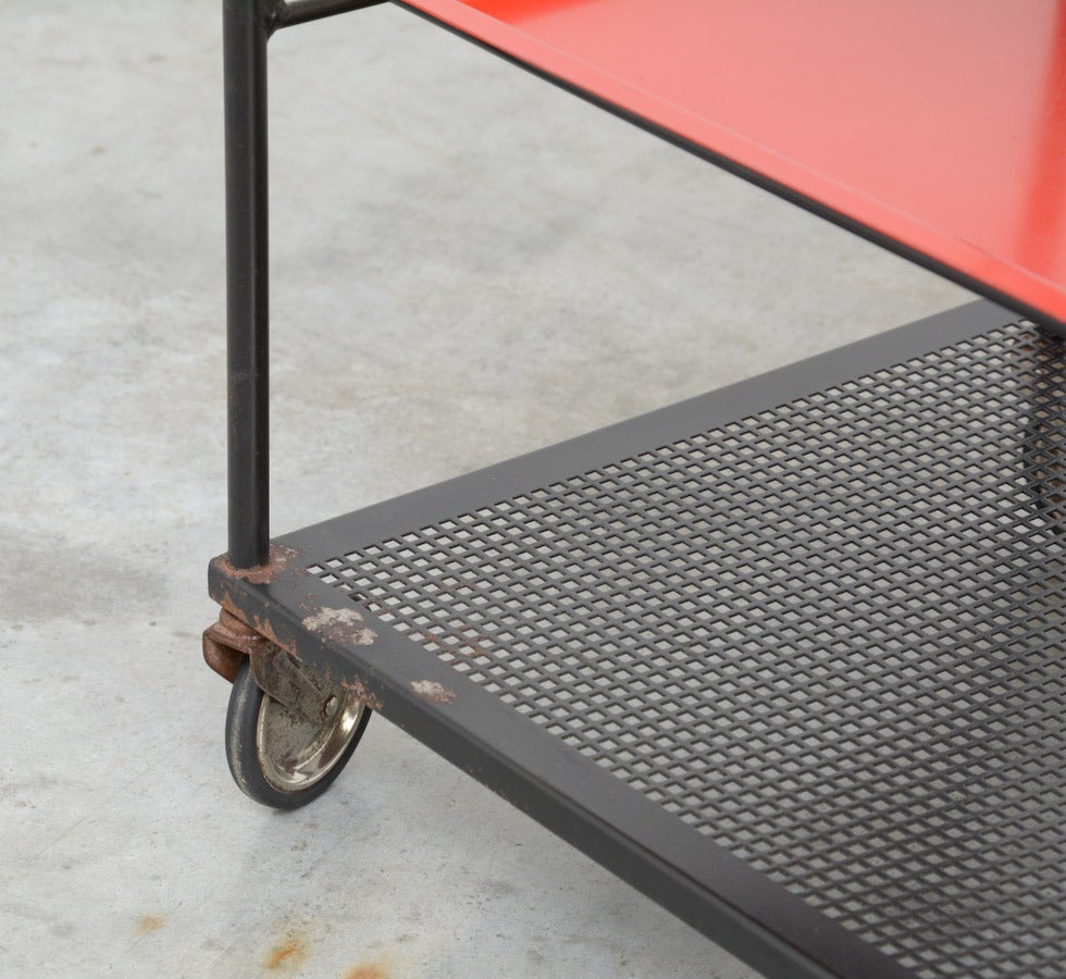 Metal Bar Cart by Tjerk Reijenga for Pilaster