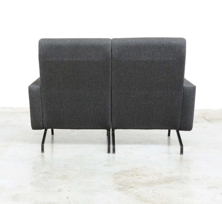 Metal Miami Two-Seat Sofa by Pierre Guariche for Meurop