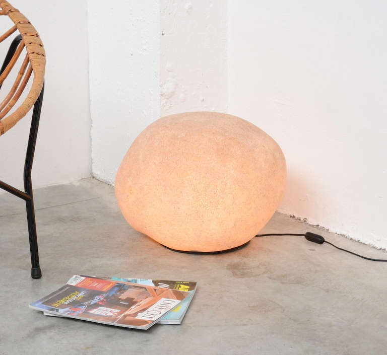 Mid-Century Modern Large Rock-Shaped Dorra Lamp by A. Cazenave