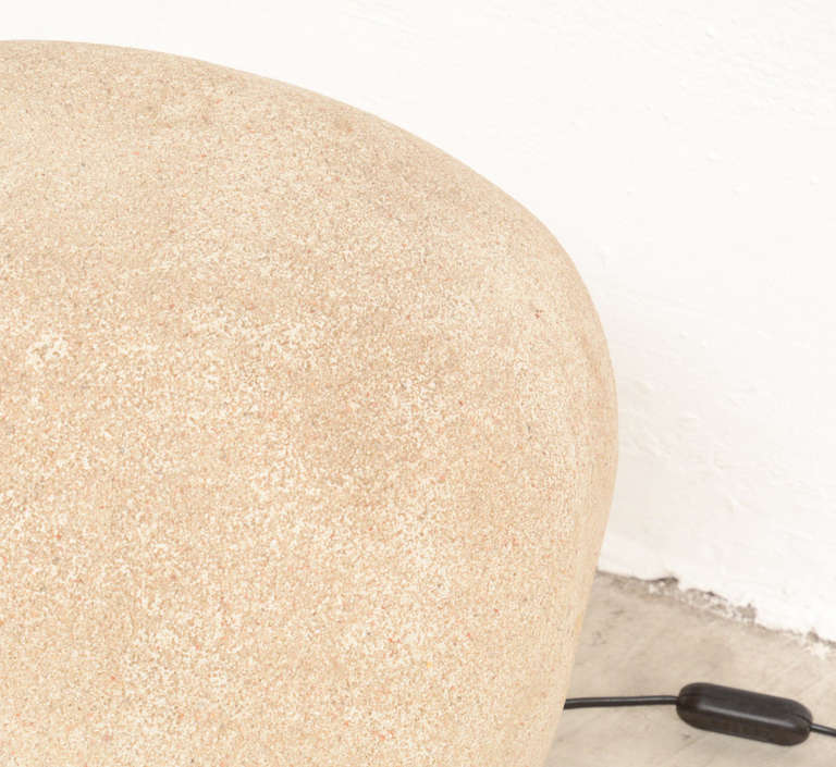 Resin Large Rock-Shaped Dorra Lamp by A. Cazenave