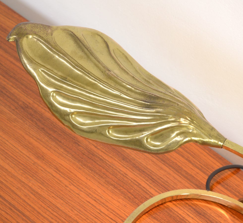 Italian Brass Table Lamp by Carlo Giorgi for Bottega Gadda