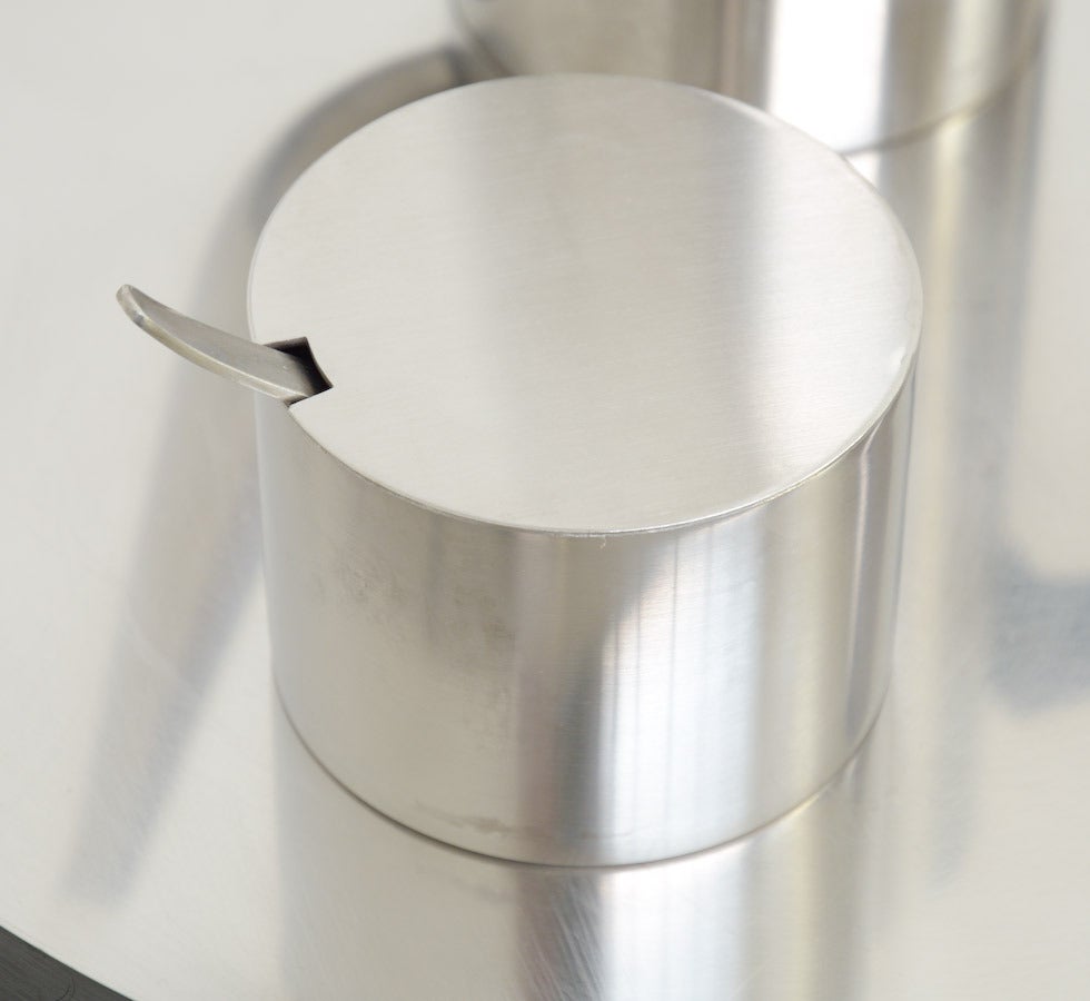Cylinder Line Moka Set by Arne Jacobsen for Stelton In Excellent Condition In Vlimmeren, BE
