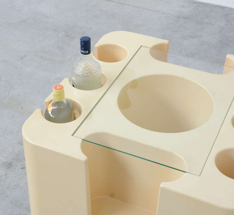 Glass Bar Bacco by S. Mazza for Artemide