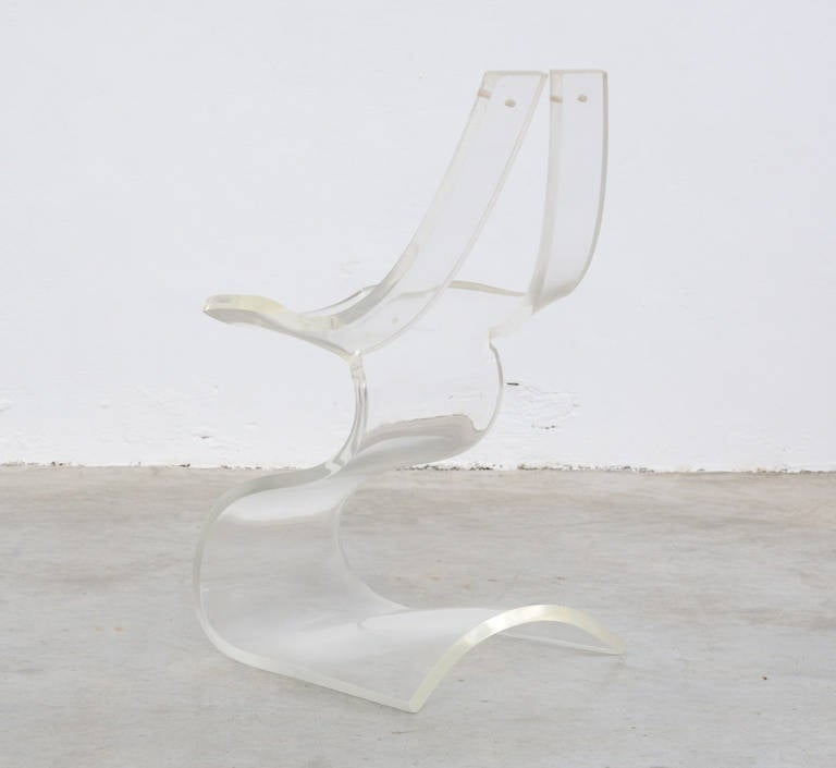 French Dumas Chair by Boris Tabacoff for M.M.M.