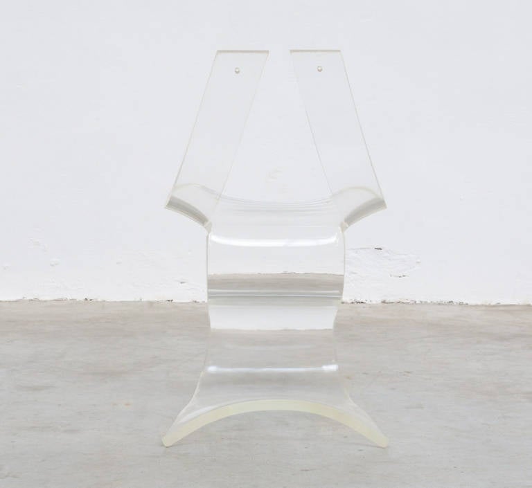 Dumas Chair by Boris Tabacoff for M.M.M. In Good Condition In Vlimmeren, BE