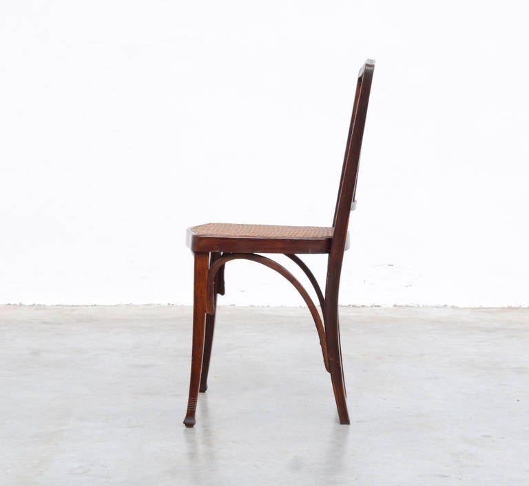 Austrian Wiener Secession Chair by Gustav Siegel for J. & J. Kohn