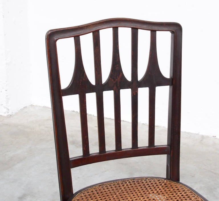 Wiener Secession Chair by Gustav Siegel for J. & J. Kohn In Good Condition In Vlimmeren, BE
