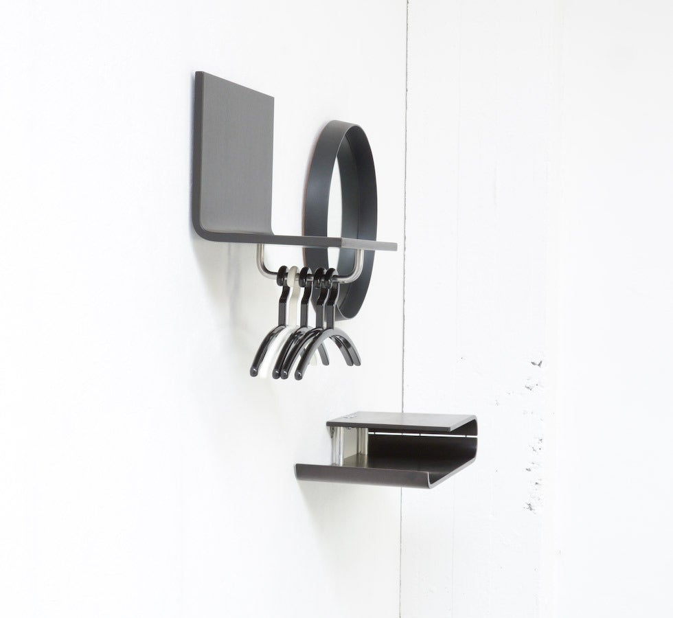 1970s Black Ebonised Wall Stand by Schönbuch 2
