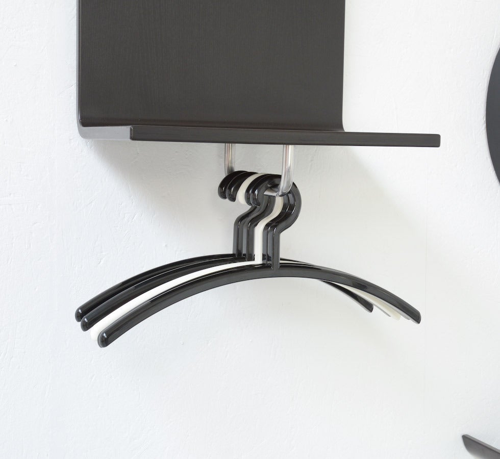 Wood 1970s Black Ebonised Wall Stand by Schönbuch