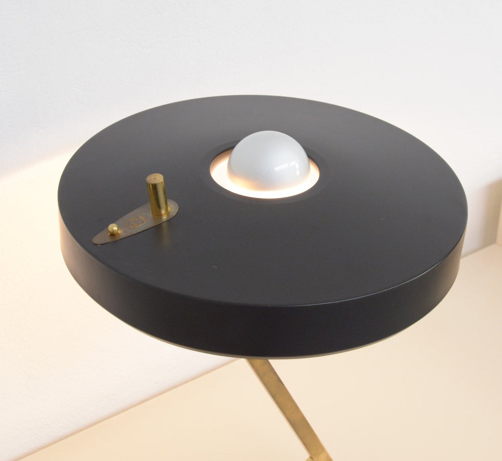 Brass 1950s Desk Lamp by Louis Kalff for Philips
