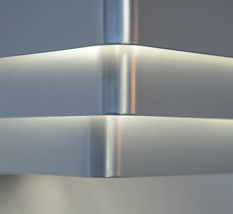 Anodized Aluminium Wall Lamp by Jules Wabbes