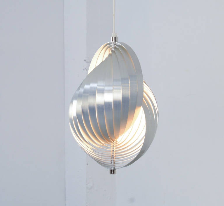 French Pendant Lamp by Henri Mathieu
