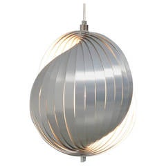 Aluminium Shell Lamp by Henri Mathieu, 1970