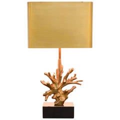 Lampe de table en corail de Jacques Charles pour Maison Charles Paris