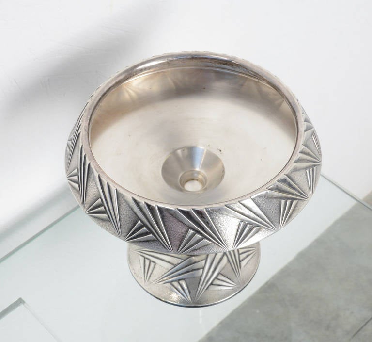Mid-20th Century 1930s Silver Plated Art Deco Bowl