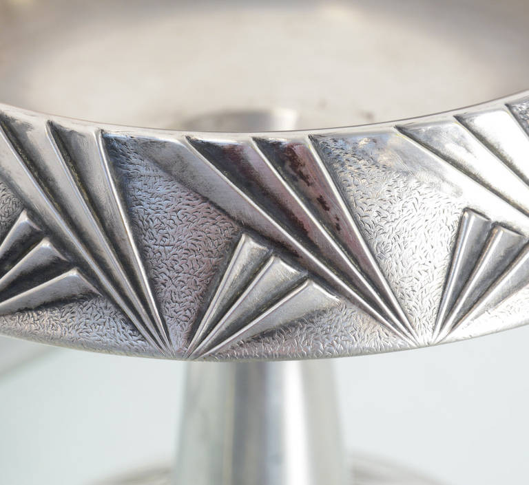 1930s Silver Plated Art Deco Bowl 1