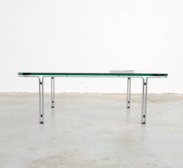 Chrome Coffee Table by Horst Bruening for Kill International