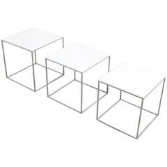 Set of Three Side Tables PK71 by Paul Kjærholm for E. Kold Christensen