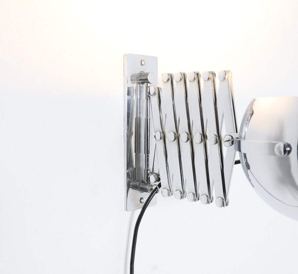 Metal Wall Lamp Scherenlampe by Ingo Maurer for Design M