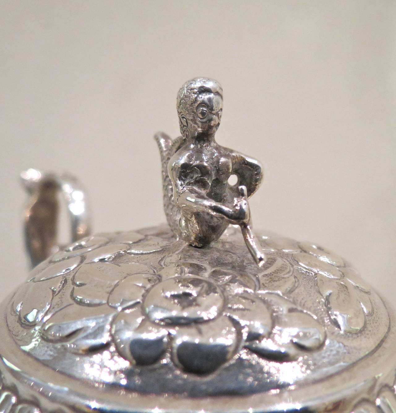 Teiera olandese in argento Sterling 925/°°° della metà del XVIII secolo In condizioni ottime in vendita a Torino, IT