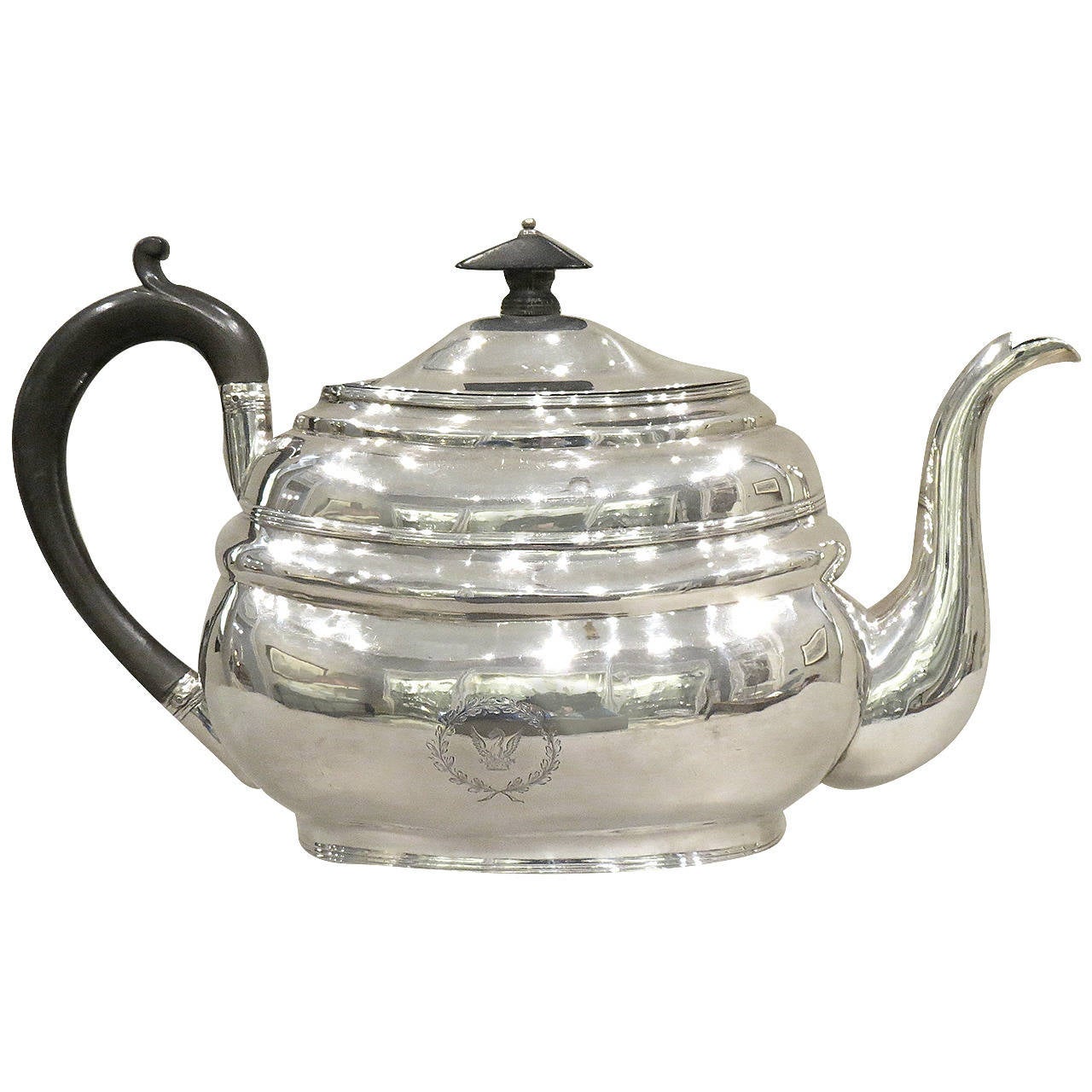 Early 19th Century Antique Sterling 925 Silver Irish Teapot at 1stDibs