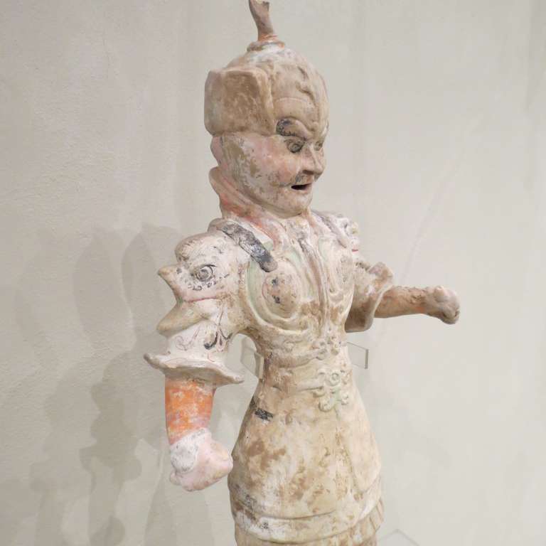 Chinese Tang Dynasty Ceramic Figure of a Military Officer 1
