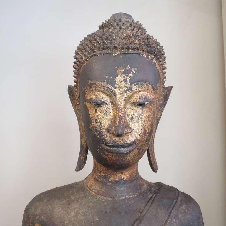 gilt bronze buddha