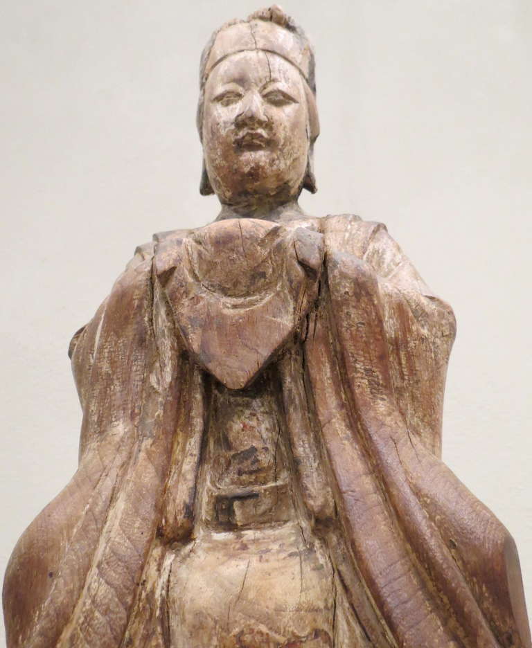 Wood Figure of Xi Wang Mu, K'ang-hsi Kingdom, 1662-1722 1