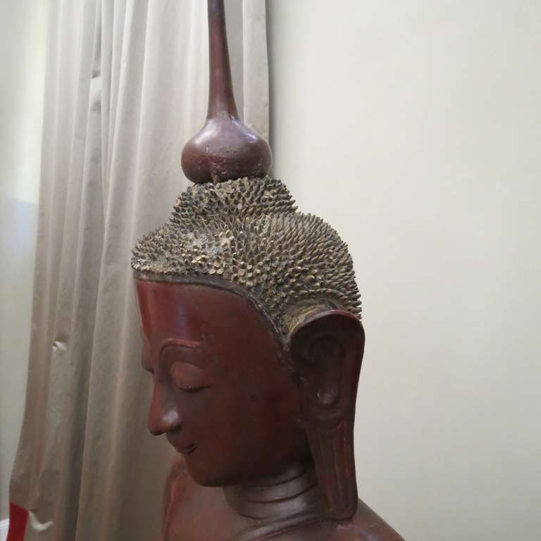 Exceptionally Large Burmese Dry Lacquer Buddha 3