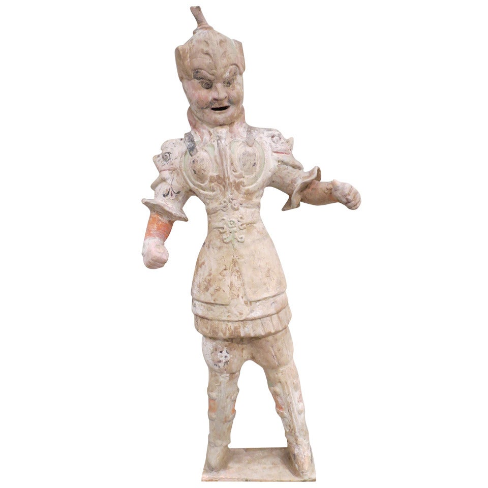 Chinese Tang Dynasty Ceramic Figure of a Military Officer