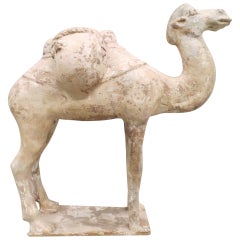 Chinese Painted and Glazed Pottery Sui Dynasty Bactrian Camel