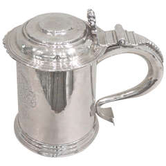 Important Antique George II Irish Silver Tankard