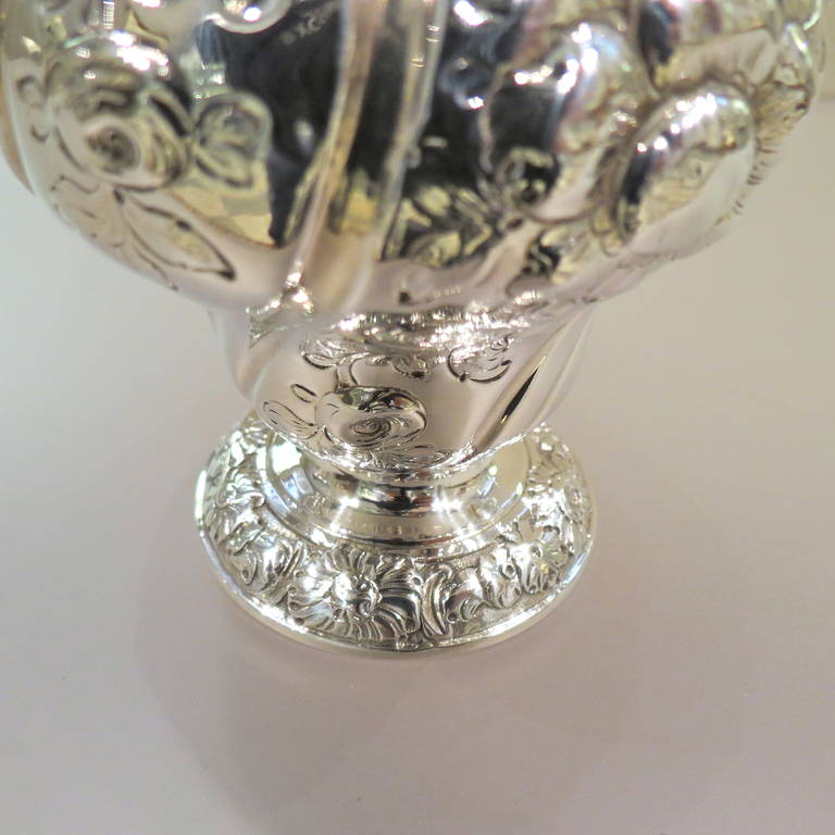 Boîte à thé anglaise en argent sterling George II, Londres, 1757 en vente 1