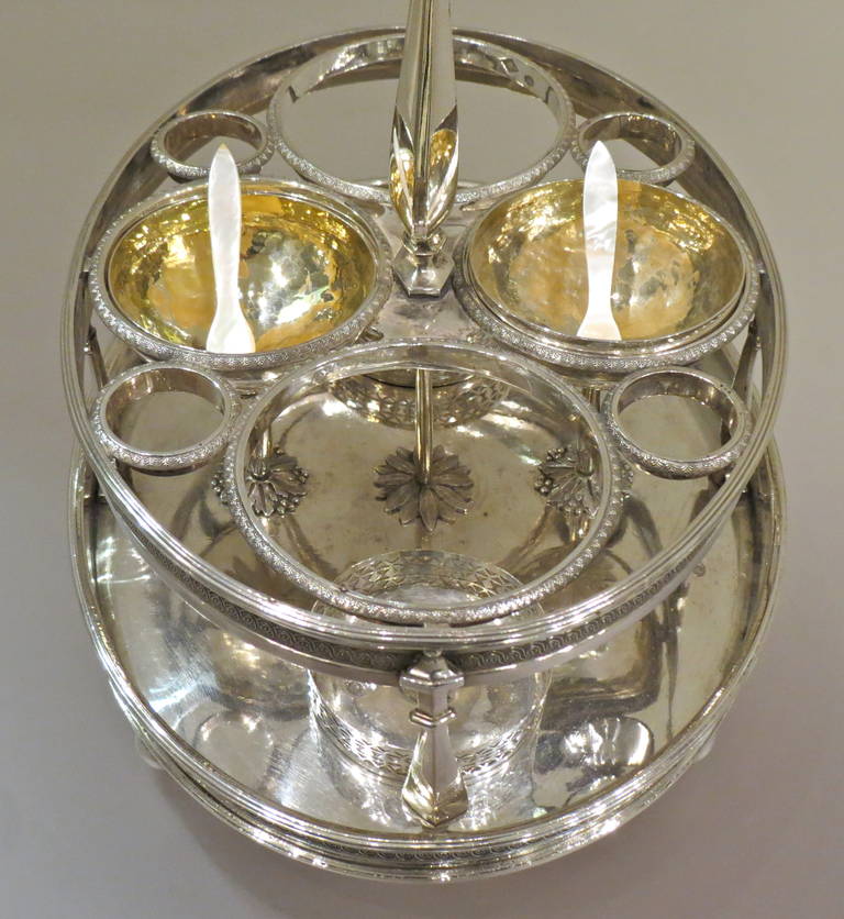 18th Century and Earlier French Silver Cruet Stand, Paris, circa 1797-1798